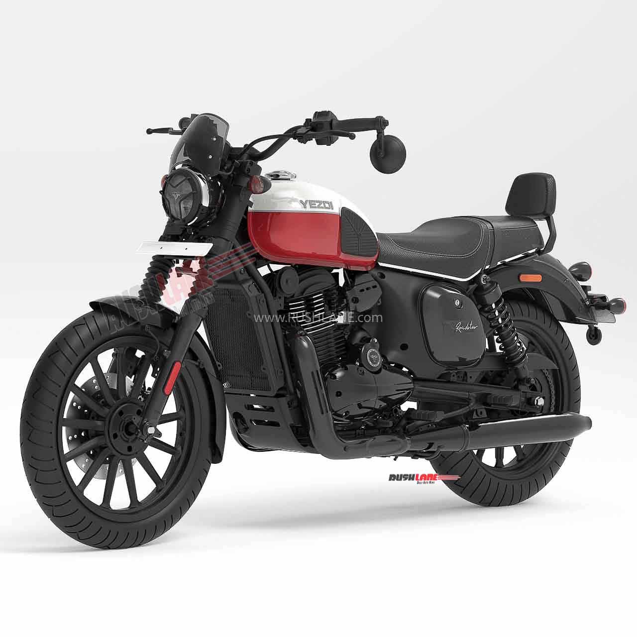 Yezdi Roadster Dark Crimson Dual Tone image